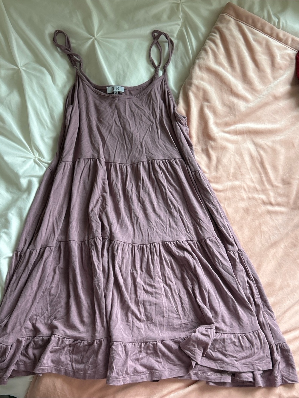 Purple boho dress